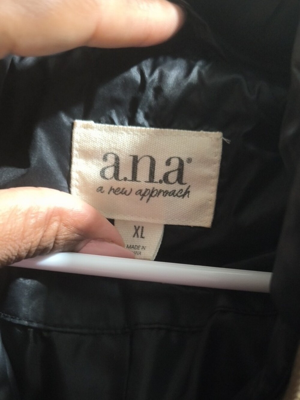 a.n.a Black Contrast-Texture Bomber Jacket - Picture 2 of 3